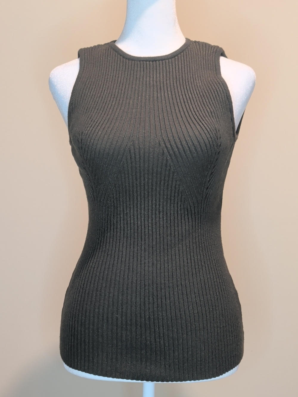 Zesica Ribbed Knit Tank - Army Green - Picture 3 of 9